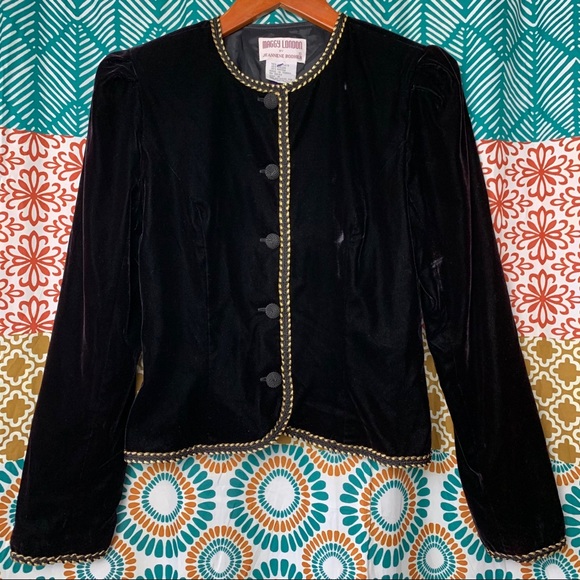 Maggy London Jackets & Blazers - Vintage 80s Maggy London Velvet Evening Jacket